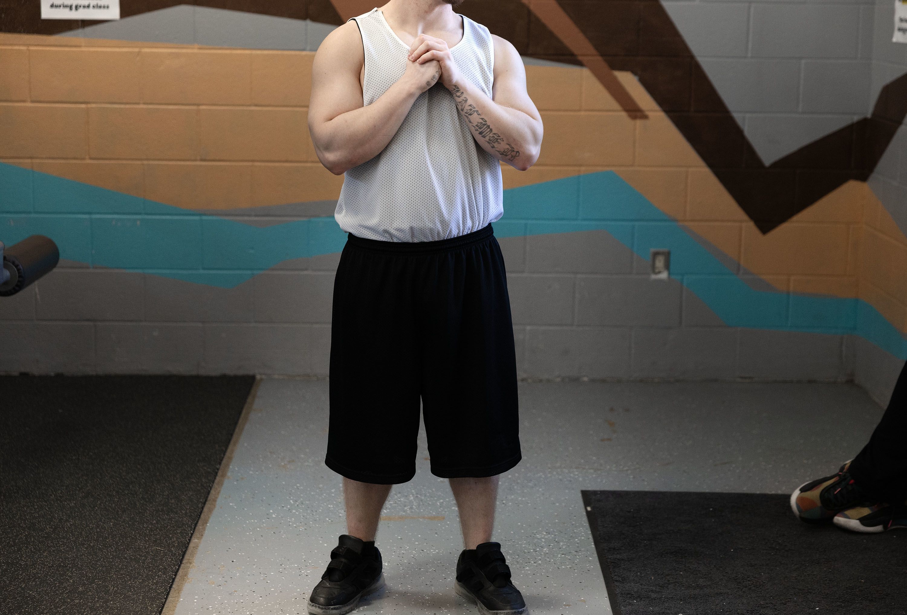 An anonymous youth inside the gym at Decker Lake Youth Center, one of 16 JJYS facilities across Utah.