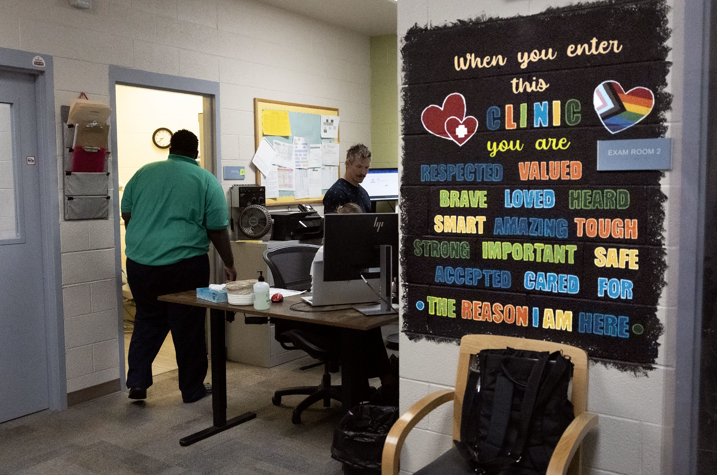 Inside the nurses' office at Salt Lake Valley Youth Center. 