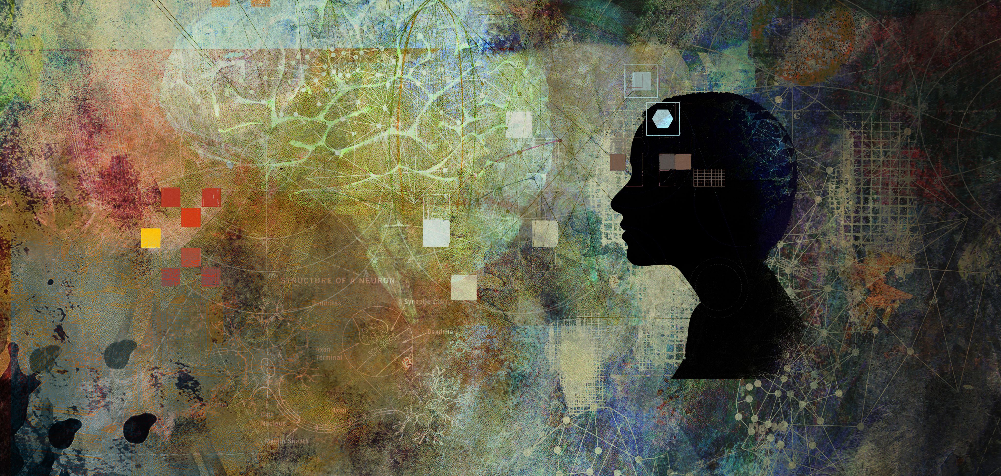 Digit banner silhouette